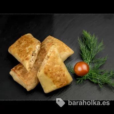 Блины с курицей и грибами